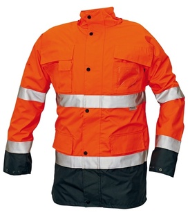Reflexní zimní bunda MALABAR oranžová