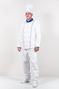 Kuchařský kabát modrý