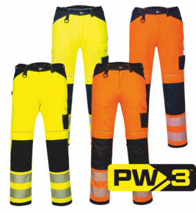 Pracovní kalhoty PORTWEST PW3™ HiVis 