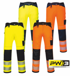 Pracovní kalhoty PORTWEST PW3™ HiVis 
