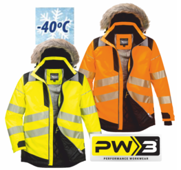 Zimní bunda PORTWEST PW3™ HiVis PARKA